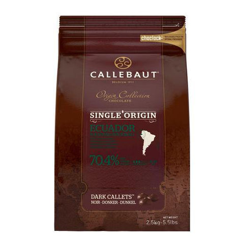 Ecuador Origin Dark Chocolate Couverture Callets - 70.4% Cacao