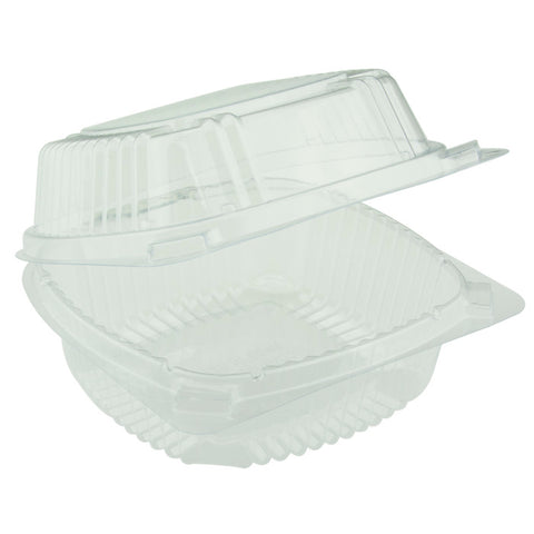 Clear Colored Hinged Tray 6 X 6 x 3