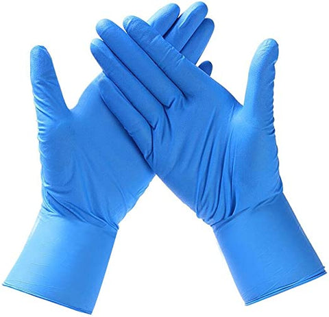 Nitrile Heavy Blue Gloves - Large (100 Gloves)
