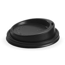 Recloseable Dome Lid For Hotcup (Black)