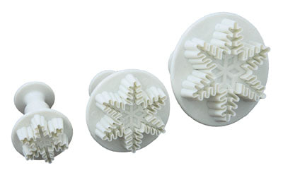 3 Snowflake Plunger Cutters