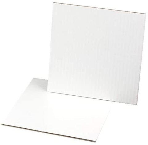 1/2" Thick Square White Cake Drums 18 x 18 inch- 12 Qty