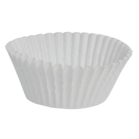 White Baking Cup - 2-1/2" x 1-3/4" - 10800 Qty