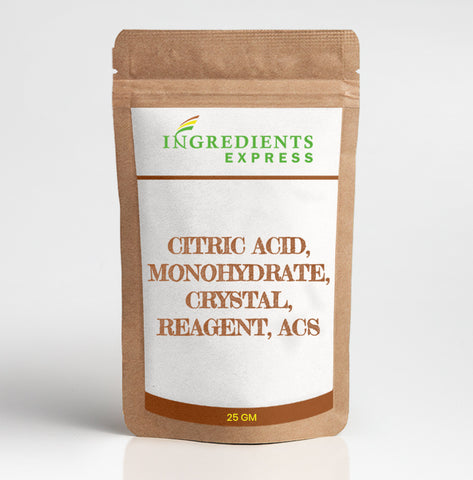 Citric Acid, Monohydrate, Crystal, Reagent, ACS