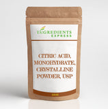 Citric Acid, Monohydrate, Crystalline Powder, USP