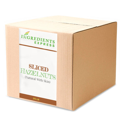 Sliced Hazelnuts - Natural With Skin