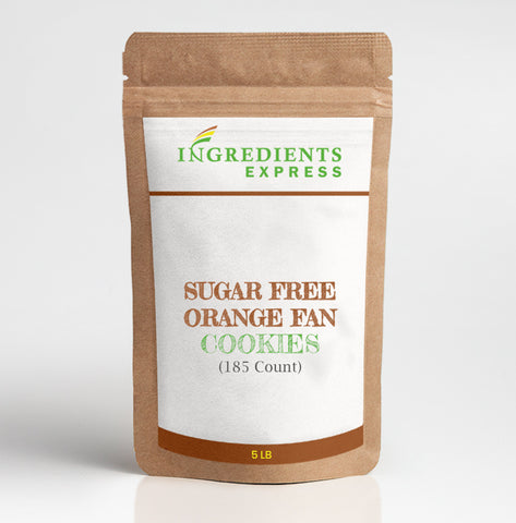 Sugar Free Orange Fan Cookies (185 Count)