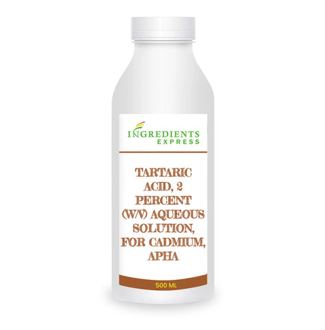 Tartaric Acid, 2 Percent (w/v) Aqueous Solution, For Cadmium, APHA
